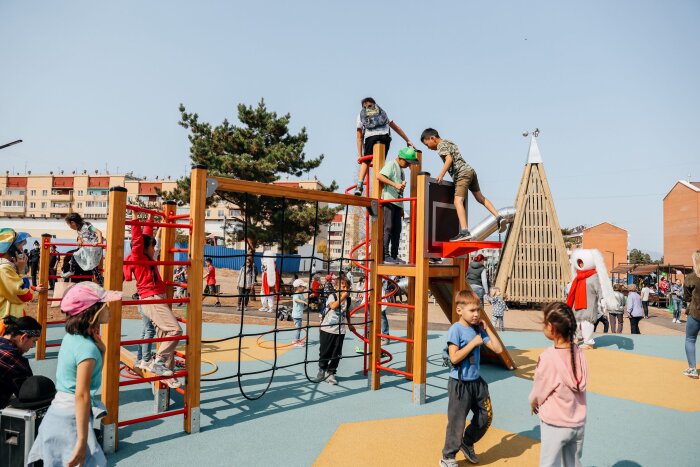 В Бурятии в этом году построили 247 детских площадок