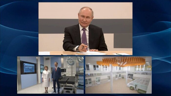 Владимир Путин открыл новый онкологический центр в Якутске